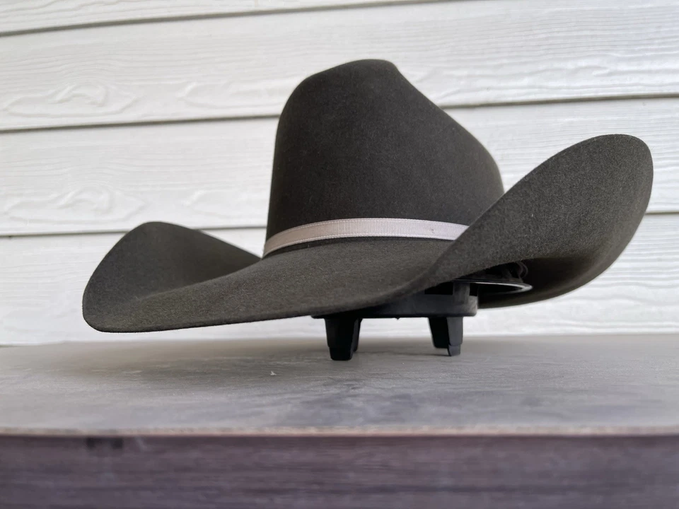 $350 - 6X Sombrero de Vaquero Stetson Talla 7 1/2 Western Yellowstone Rodeo Rip Bullrider Foto 3 de 4