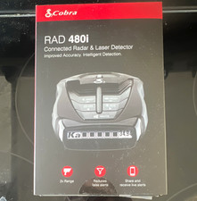 Cobra RAD 480i Connected Radar Laser Detector 2x Range DSP Mount Cord
