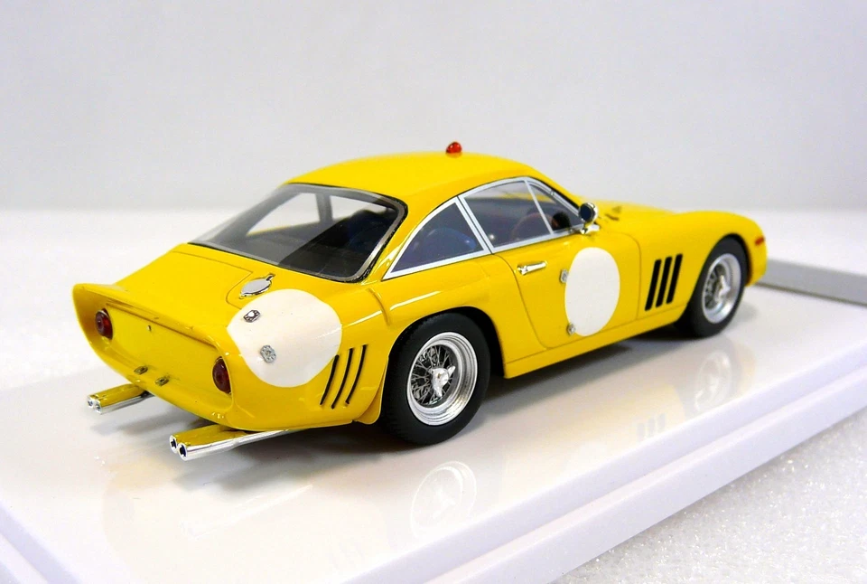 FERRARI 330 LMB  Press version 1963  yellow  Ltd 40 pcs TECNOMODEL 1:43 - Immagine 4 di 4