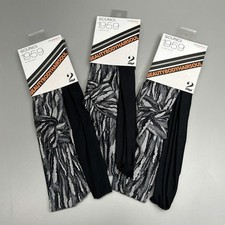 SCUNCI 3-PACK Multi-Wear Headwraps 1959 Black 2-Pieces New 
