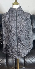 Nike Sportswear Mens Large Spell Out Abstract Ru Scape Packable Hooded Jacket M