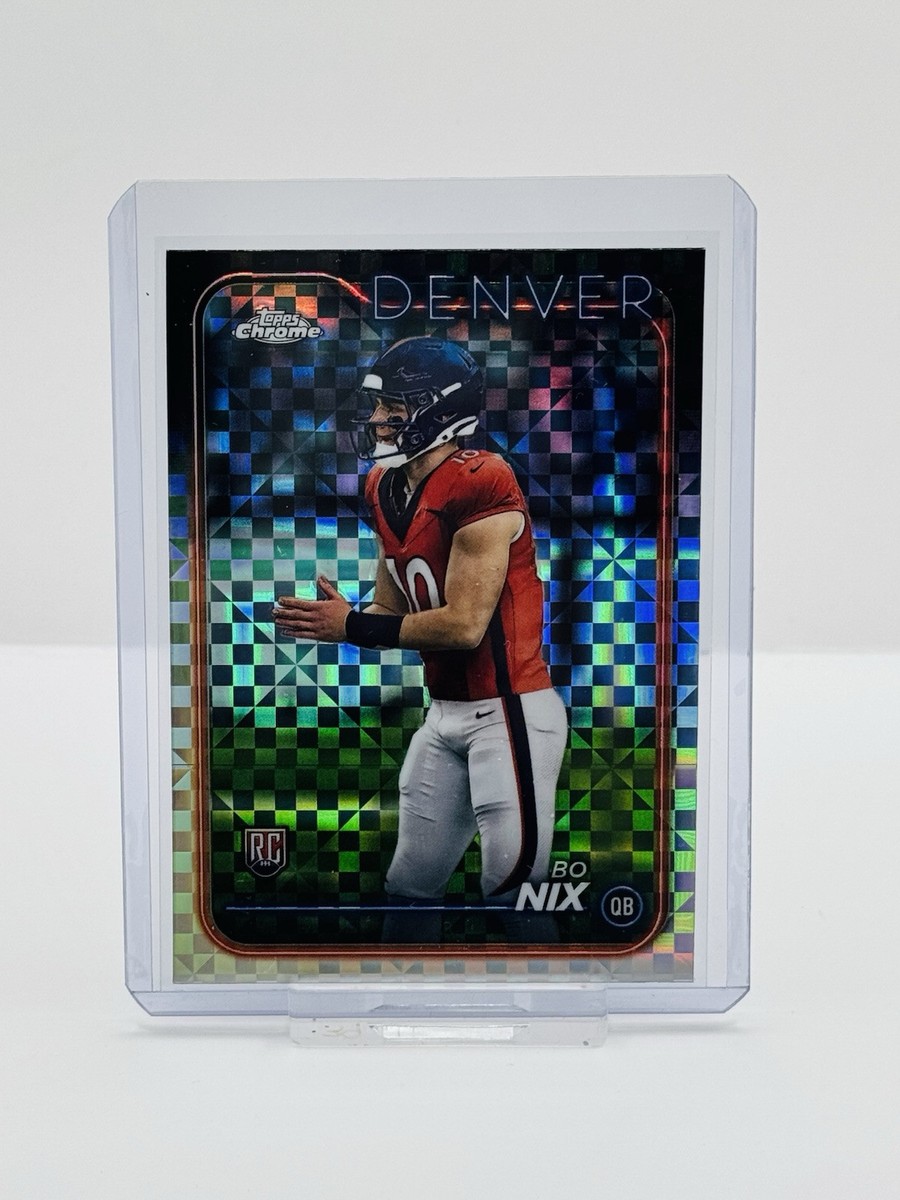2024 Topps Chrome Football BO NIX XFractor Rookie Card 🔥 | eBay