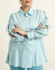 MARINA RINALDI Bluse Shirt Viskose Größe: 21 IT- 23IT =50-52/ XL/XXL