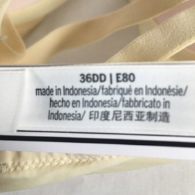 Victoria's Secret Pink Lightly Lined T-Shirt Bra 36DD Cream Ivory NWT