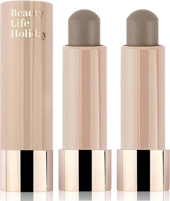 2 Stück Toned Contour Stick - Cremiger, mischbarer Bronzer für mühelose Gesichtsskulpti