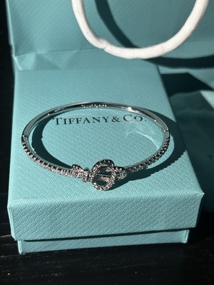 Tiffany & Co. Armreif Armband Sterlingsilber 925 mit Onyx inkl. Box