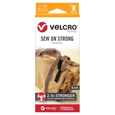 VELCRO(R) Brand Sew On Strong Tape 1"X30"-Black