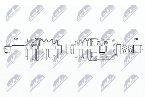 Antriebswelle NTY NPW-SB-012 FüR XV Forester Impreza GE GV WRX GJ GR GH G3 AWD-image