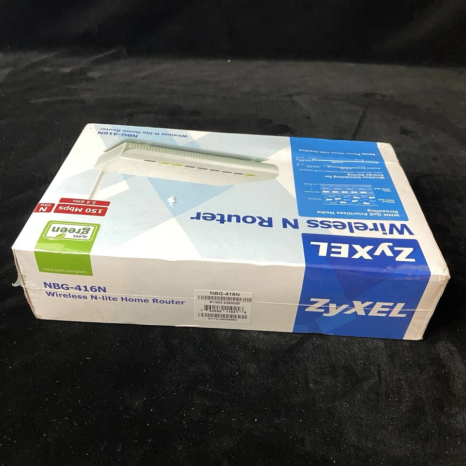 SEALED ZyXEL NBG-416N 150 Mbps 4-Port 10/100 Wireless N Router - NEW - Image 2 of 4
