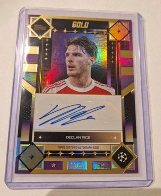 Topps UCC Gold 25/26 Declan Rice Arsenal Gold Auto 10/50