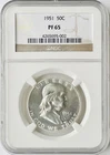 1951 Franklin Half Dollar NGC PF65 - Brown Label