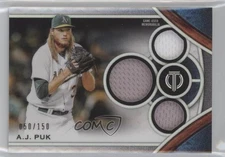 2021 Topps Tribute Tribute Triple Relics 50/150 AJ Puk #TTR-APU 1u6