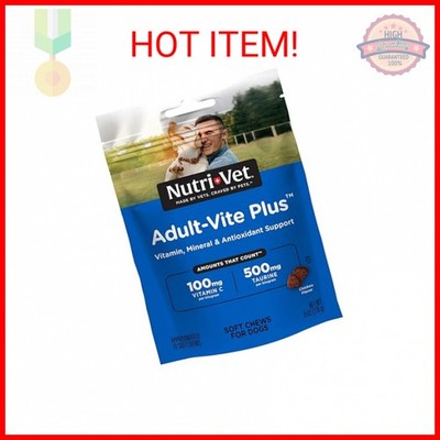 Nutri-Vet Adult-Vite Plus Soft Chews for Dogs - Formulated with Vitamins and Min