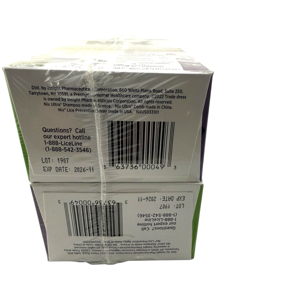 2 caixas - Xampu para tratamento de couro cabeludo Nix Lice + kit de prevenção de pente e piolhos - 26/11 - Imagem 2 de 4