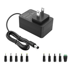 12V DC Switching Power Supply 1.5A Universal AC Adapter 100-240V 50/60Hz White