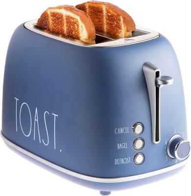 Retro Rounded Bread Toaster 2 Slice Stainless Steel Toaster W/ Removable Crumb