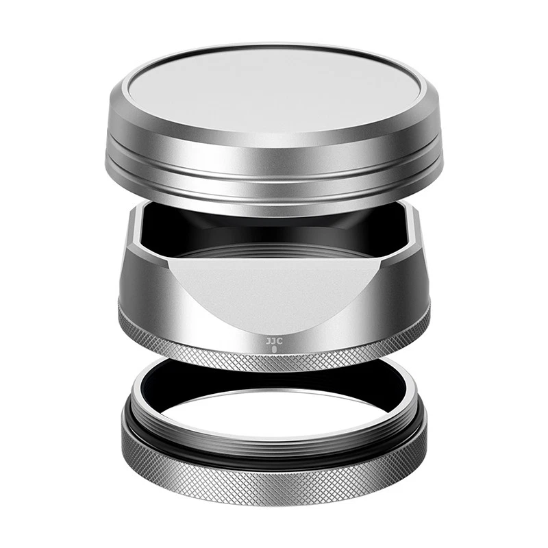 JJC Metal Lens Hood Square Lens Cap Adapter Ring for Fujifilm X100VI X100V X100F - Image 4 of 4