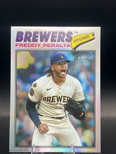 2026 Topps Heritage #291 Freddy Peralta Chrome Refractors