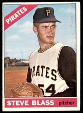 1966  Topps #344 STEVE BLASS  Pittsburgh Pirates  EX