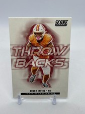 2025 Panini Score Bucky Irving Throwbacks #23 Buccaneers