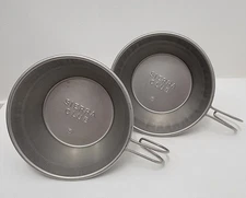 2x Vintage Sierra Club Stainless Steel Camping & Stream Dipping Cup 