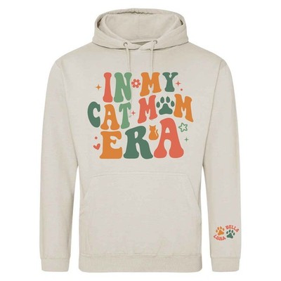 Hoodie für Katzenmamas Damen In My Cat Mum Ära Spruch Katzen Name Ärmel Geschenk Unisex