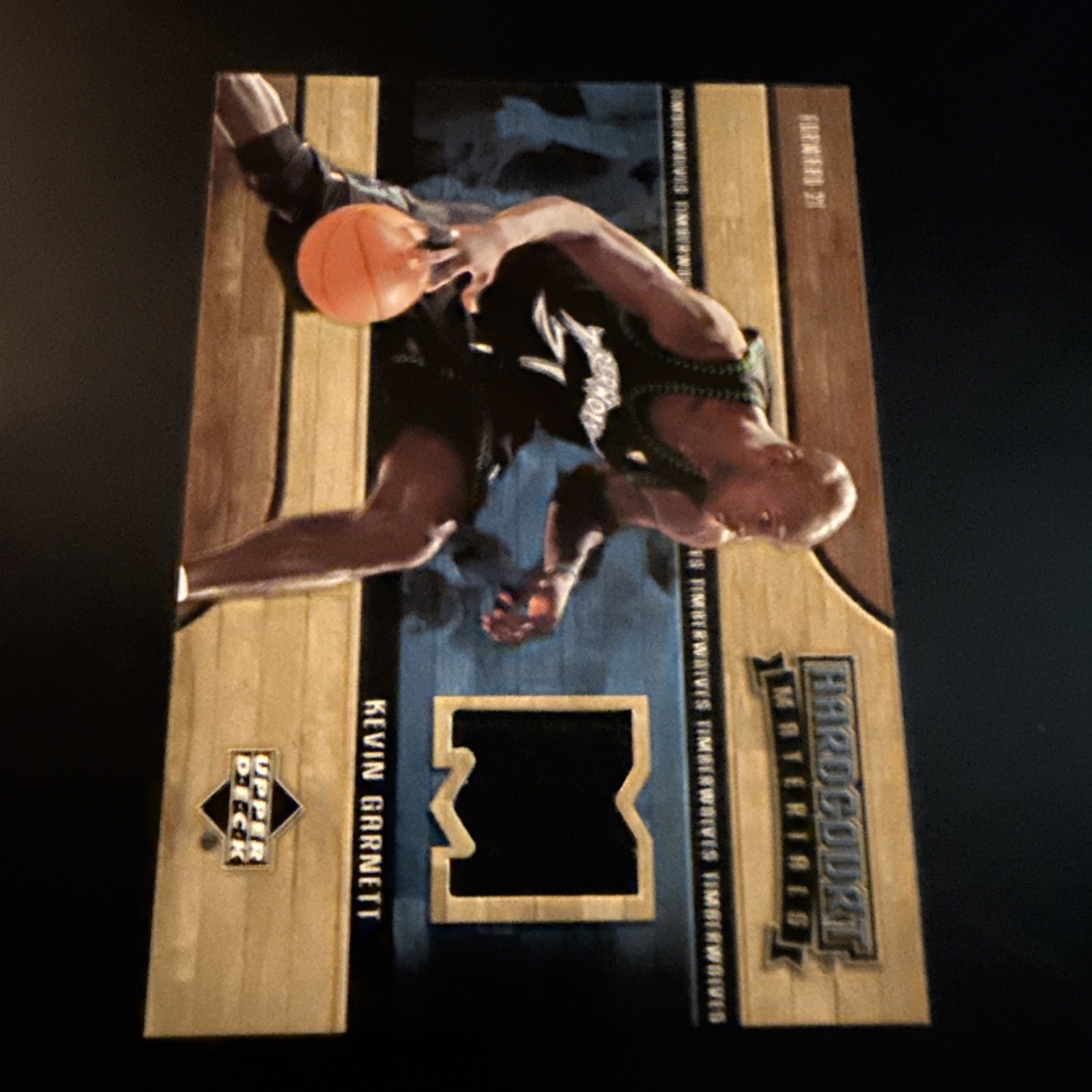 KEVIN GARNETT 2006-07 UPPER DECK HARDCOURT GAME USED PATCH Jersey #HM-KG HOF view 3