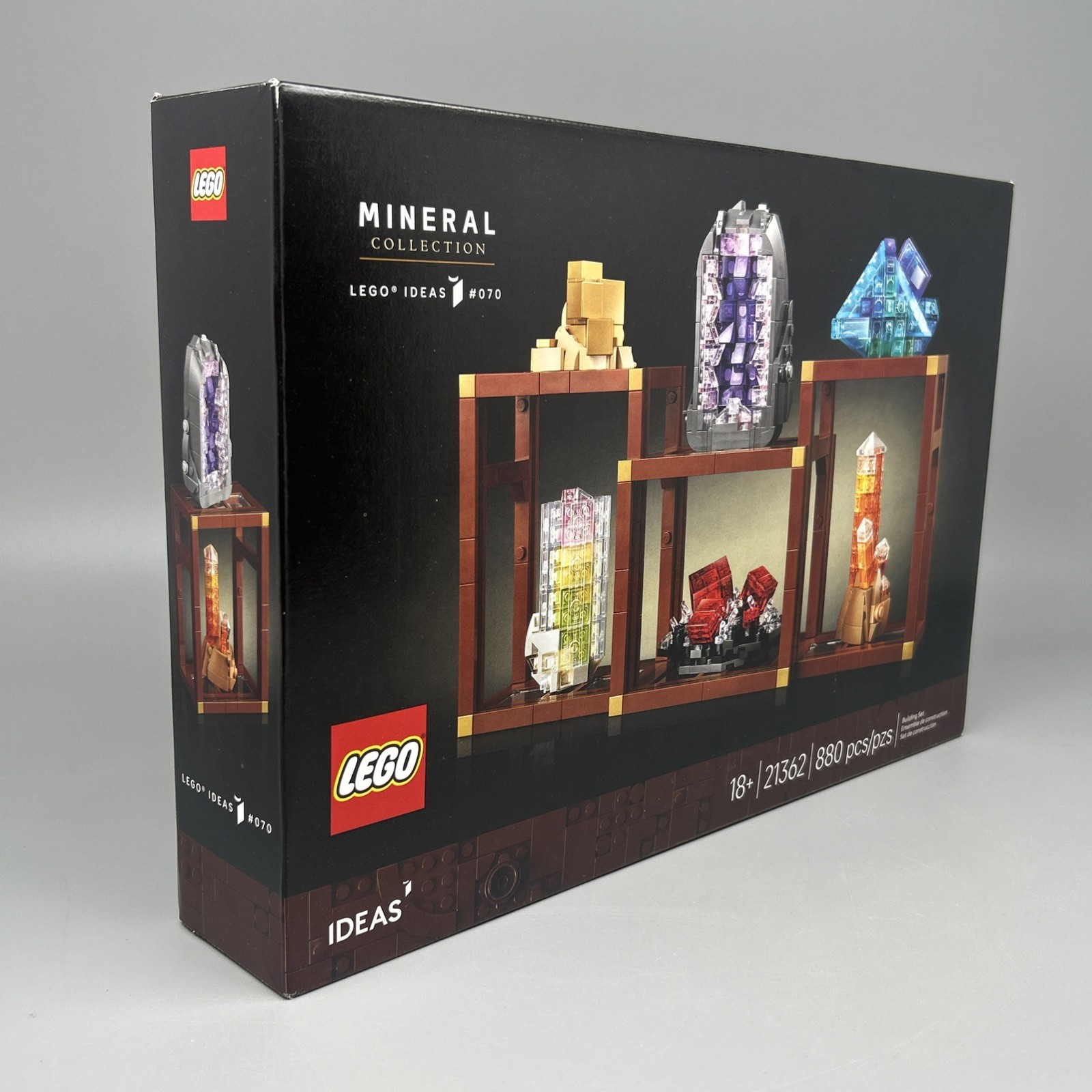 Collection Ideas LEGO Ideas 21362 Mineral Collection 880 Pcs Display Shelves Set - New ...