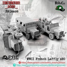 28mm WW2 French Laffly s20 Truck - Infantry Transport - Bolt Action Compatible
