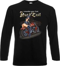 Longsleeve Long Sleeve Shirt BikerHD Chopper & Oldschool Design Model Hard Tail