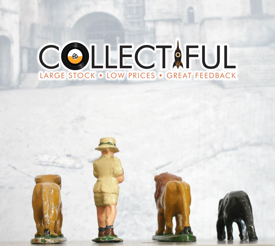 JUEGO DE FIGURAS DE METAL WENDAL - 4 PIEZAS - CAZADOR, 2 LEONES Y 1 PANTERA NEGRA - RARO🔥 Foto 2 de 4