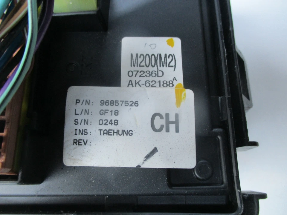 DAEWOO CHEVROLET MATIZ 2007 PETROL 1.0 UNDER BONNET FUSE RELAY BOX 96857526 - Image 3 of 4