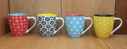 Set di 4 tazze Elekpopu, 14 once / 4 1/4", ottime - Foto 2 di 15
