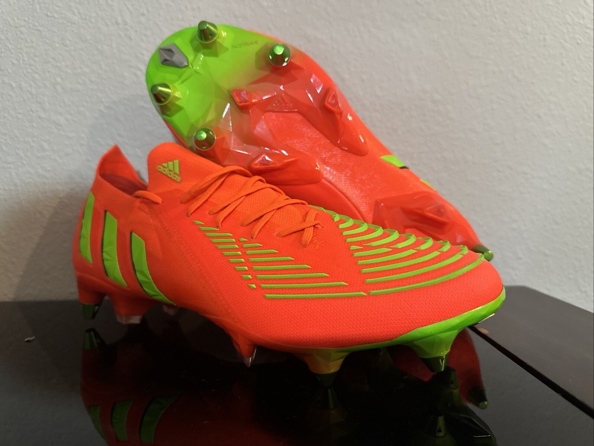 Adidas Predator Edge.1 SG Solar Red Soccer Cleats Mens Size 
