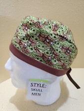 Star Wars Baby Yoda packed Men's Skull/Chemo Surgical Scrub Hat/Cap Handmade