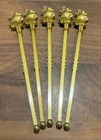 Vintage Seagram’s 100 Gold PIPERS Scotch Original Swizzle/Stir Stick - Set Of 5 — photo 4
