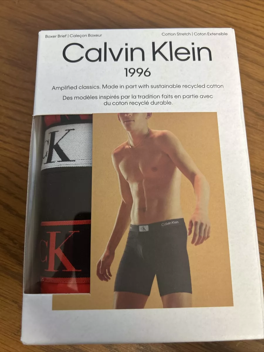 Calvin Klein Men's (Medium) 1996 BOXER BRIEFS NB3529-910 (3 PACK