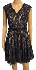 Eliza J Lace Fit & Flare Dress Size 4P Party Cocktail Prom MSRP $258