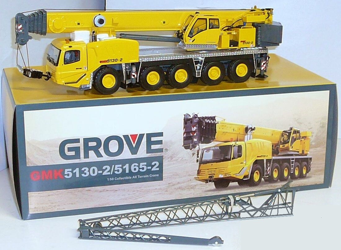 TWH 053-01043A Grove GMK 5130 All Terrain Crane - OEM Yellow 1/50