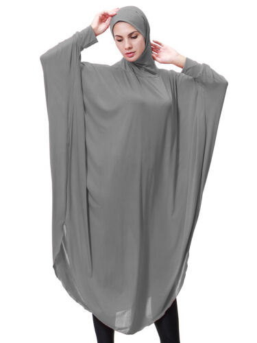 Maxi Vestido Abaya Musulmán Mujeres Burka Khimar Caftán Bata Islámica Kaftan - Imagen 34 de 54