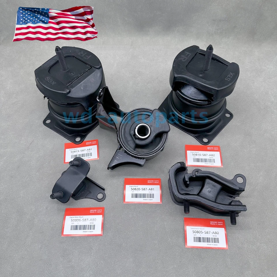 New 5X Engine Motor Trans Mounts For 98-02 Honda Accord 3.0 V6 Auto Transmission Foto 4 de 4