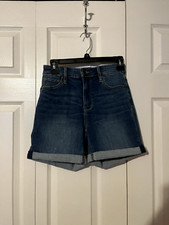 New York Company Blue Ultra High-Waist Shorts Size 0 NWT