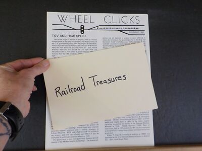 Wheel Clicks 1990 November Pacific Railroad Society TGV und High Speed