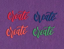 CREATE  2 die cuts scrapbook cards