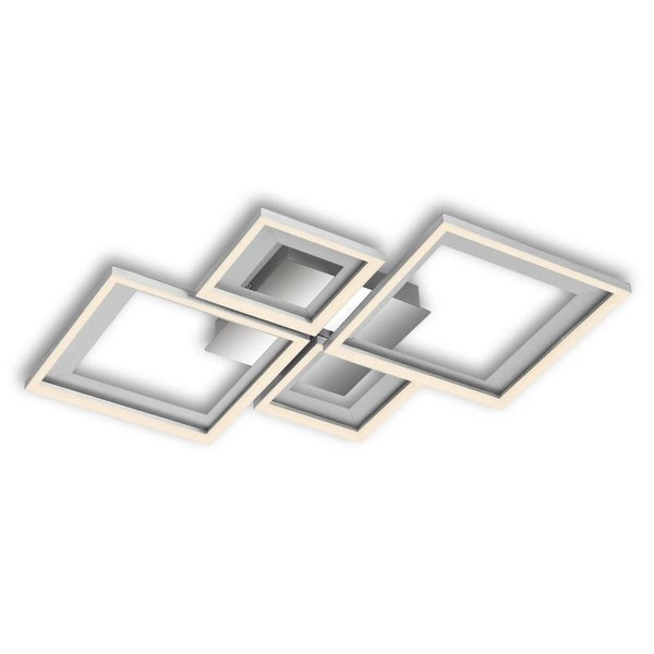 Briloner Led Deckenleuchte Alu-Chrom 2X12W+2X7W-image