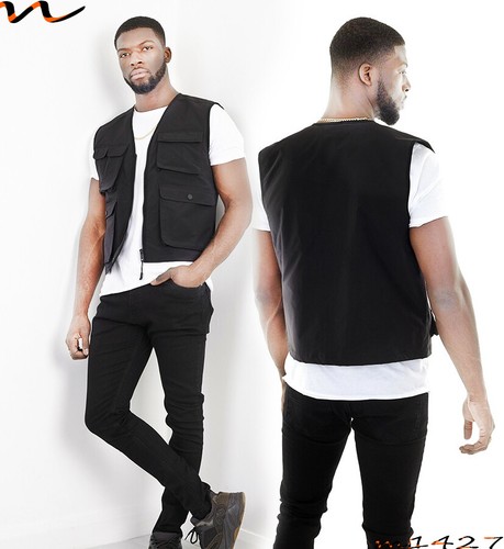 NEW Mens Multi Pocket Vest Ammunition 