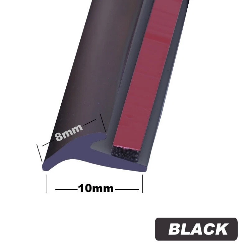 Tira de sello de goma tipo T para moldura de borde de ventana lateral de puerta de coche de 5M Foto 3 de 4