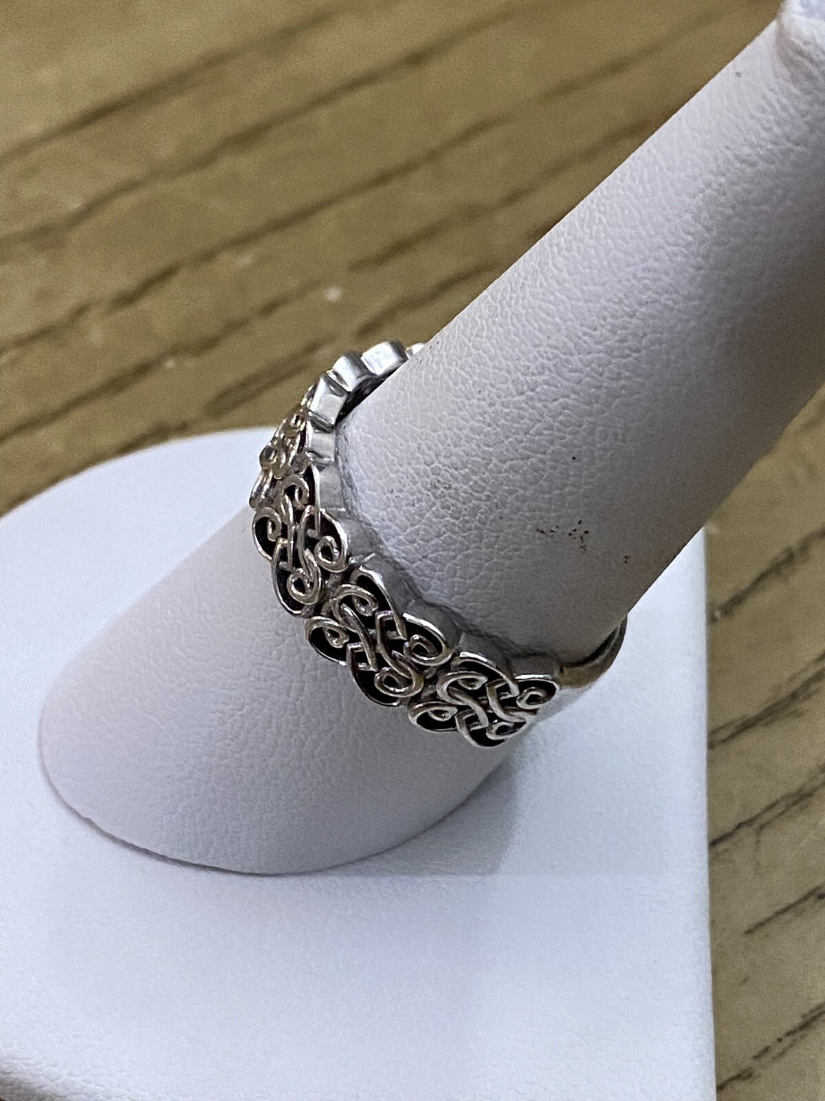 Signed DK Designer Open Scroll Designed Sterling … - image 2