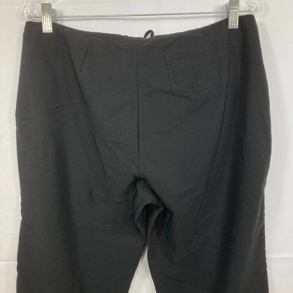 娃娃屋裤子女式青少年 13 14 黑色弹力复古低腰喇叭 90 年代 Y2K — 第 4/4 张图片