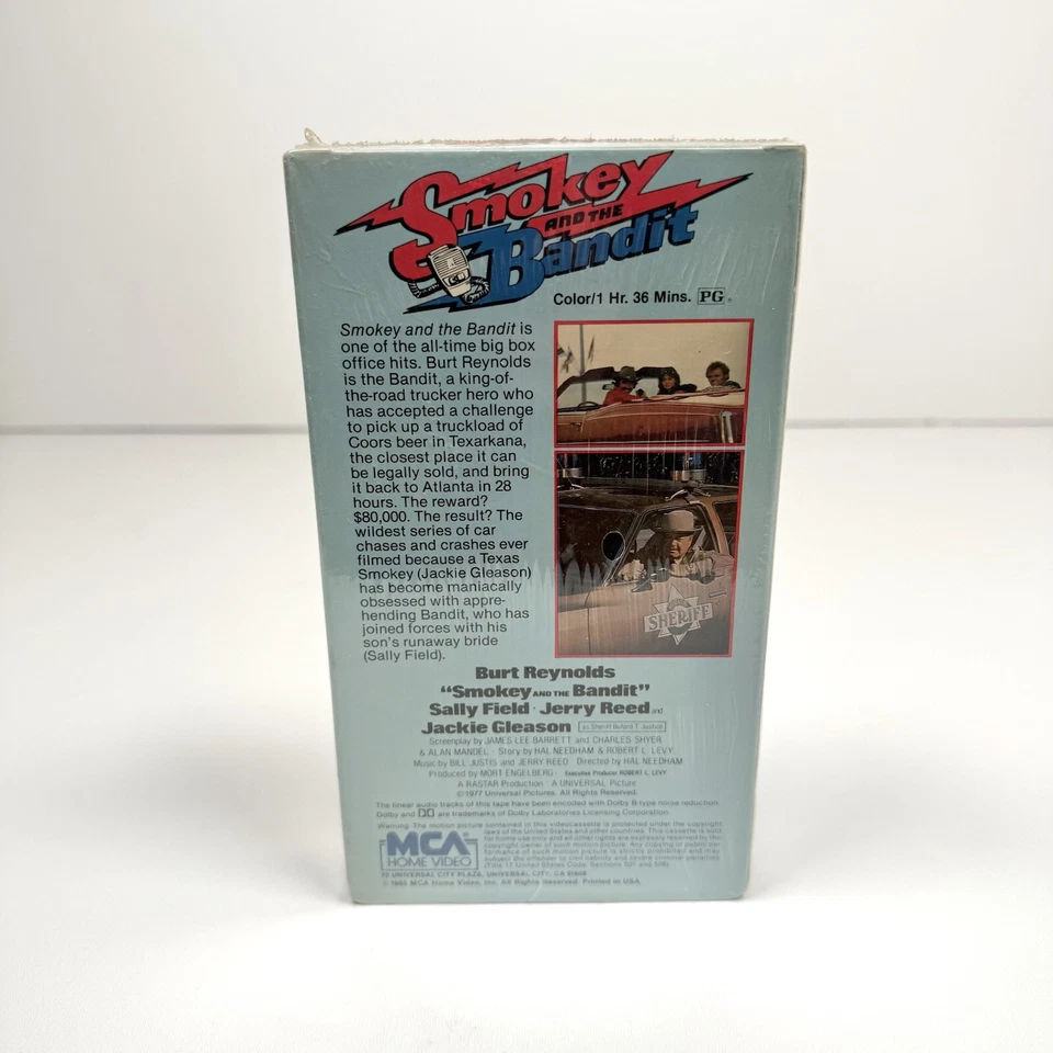1985 Smokey And The Bandit VHS MCA Sealed - Rare Orange MCA TM Bottom Mark - Image 2 of 4